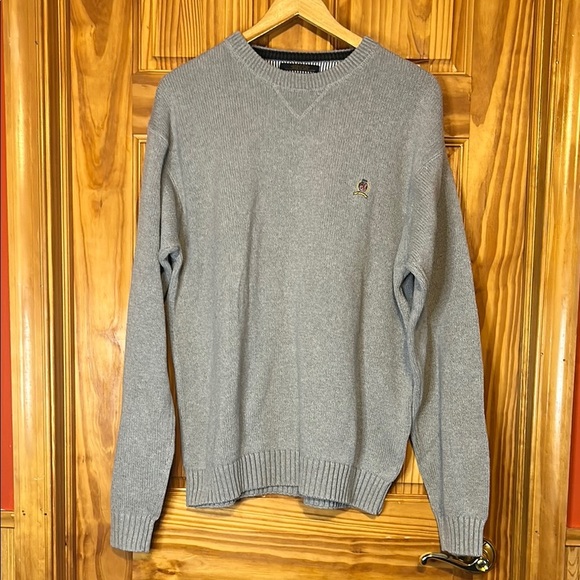Tommy Hilfiger Gray Crewneck Sweater Classic Knit Design - Picture 1 of 8